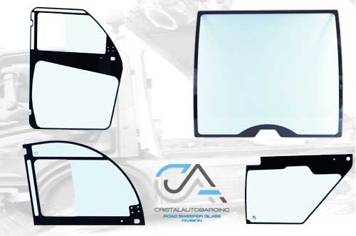 We manufacture our own glass for road sweepers 
